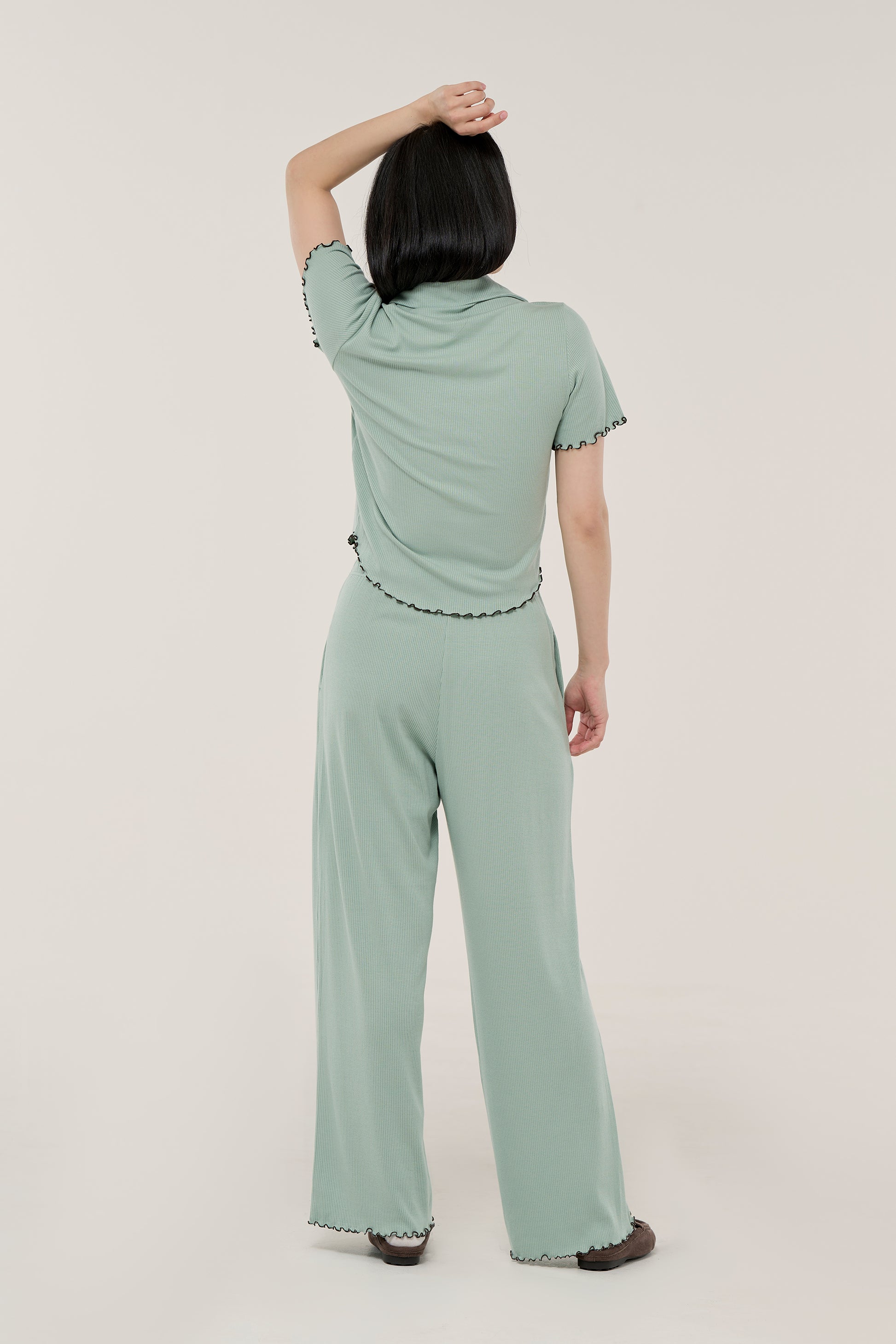 민티 그린 롱팬츠 셋업 (Large)