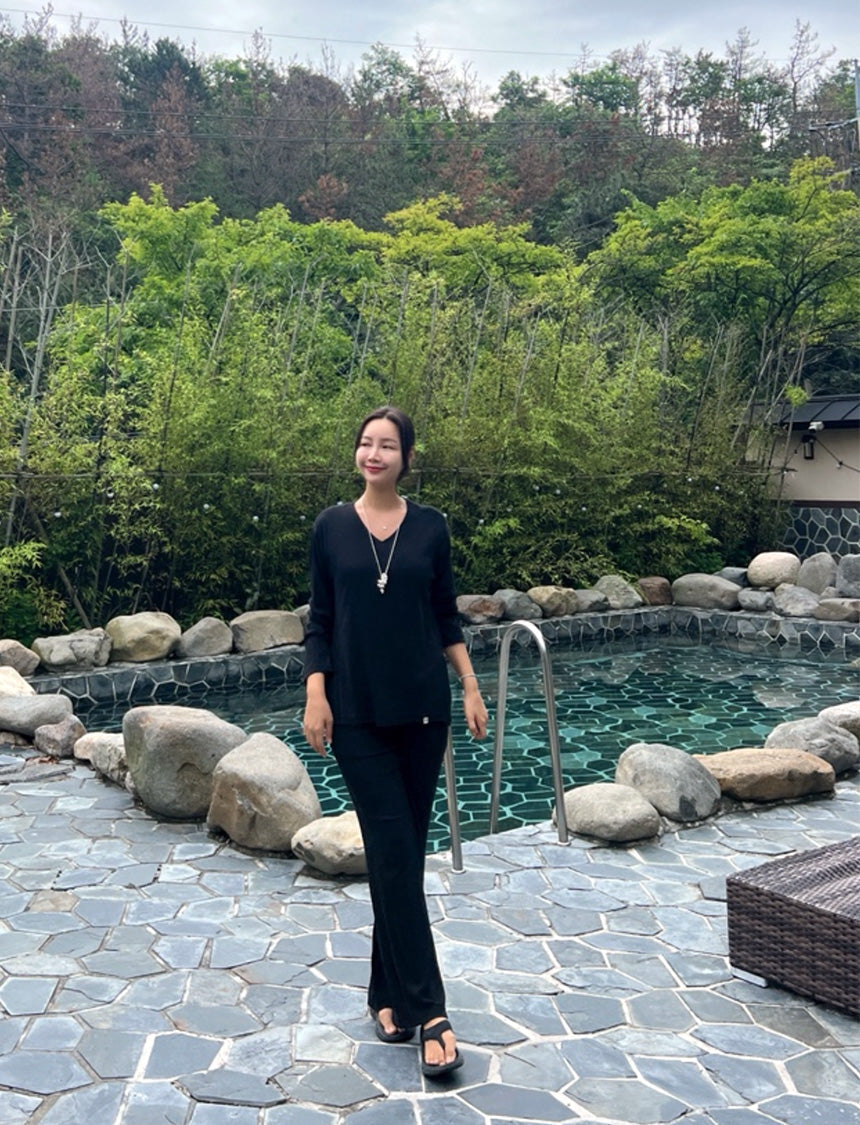 [Naver blog_찐유] 플레어 핏 원마일웨어 셋업