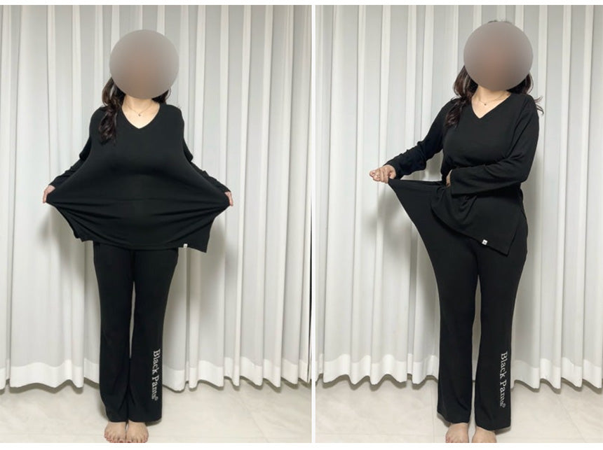 [Naver blog_문나나] 플레어 핏 원마일웨어 셋업