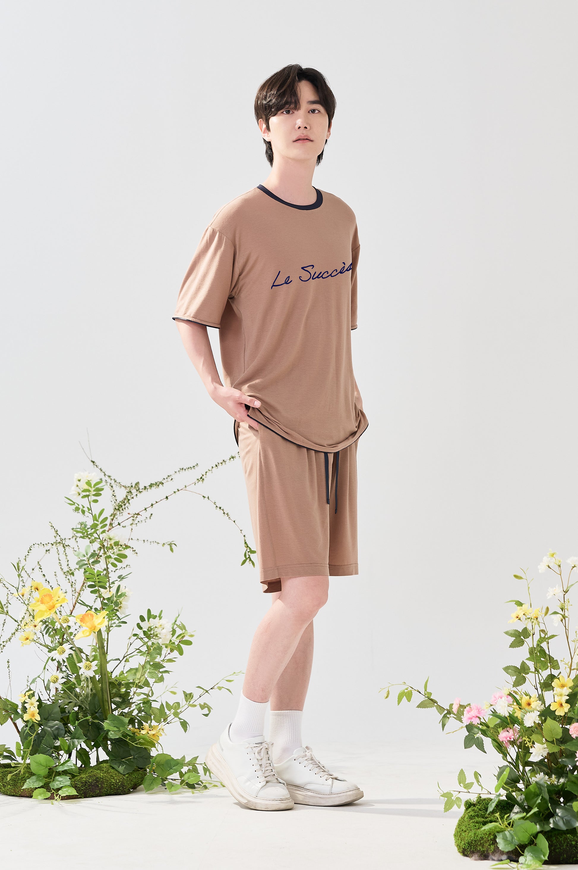 모달 라인 포인트 셋업 라이트 브라운
