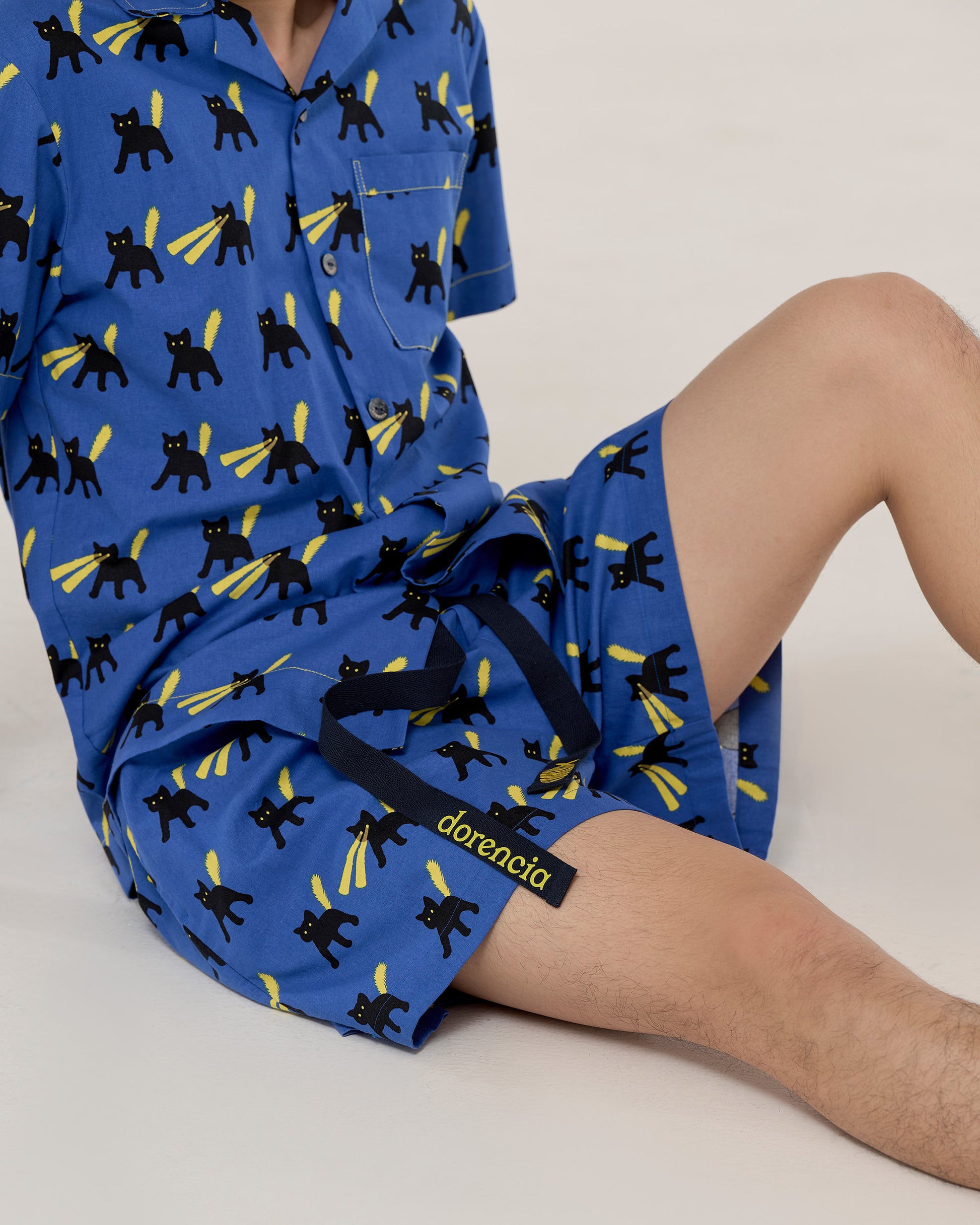 네온캣 잠옷 Neon Cat Pajama Set-up (M)