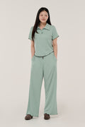 민티 그린 롱팬츠 셋업