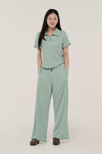 민티 그린 롱팬츠 셋업