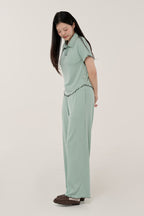 민티 그린 롱팬츠 셋업