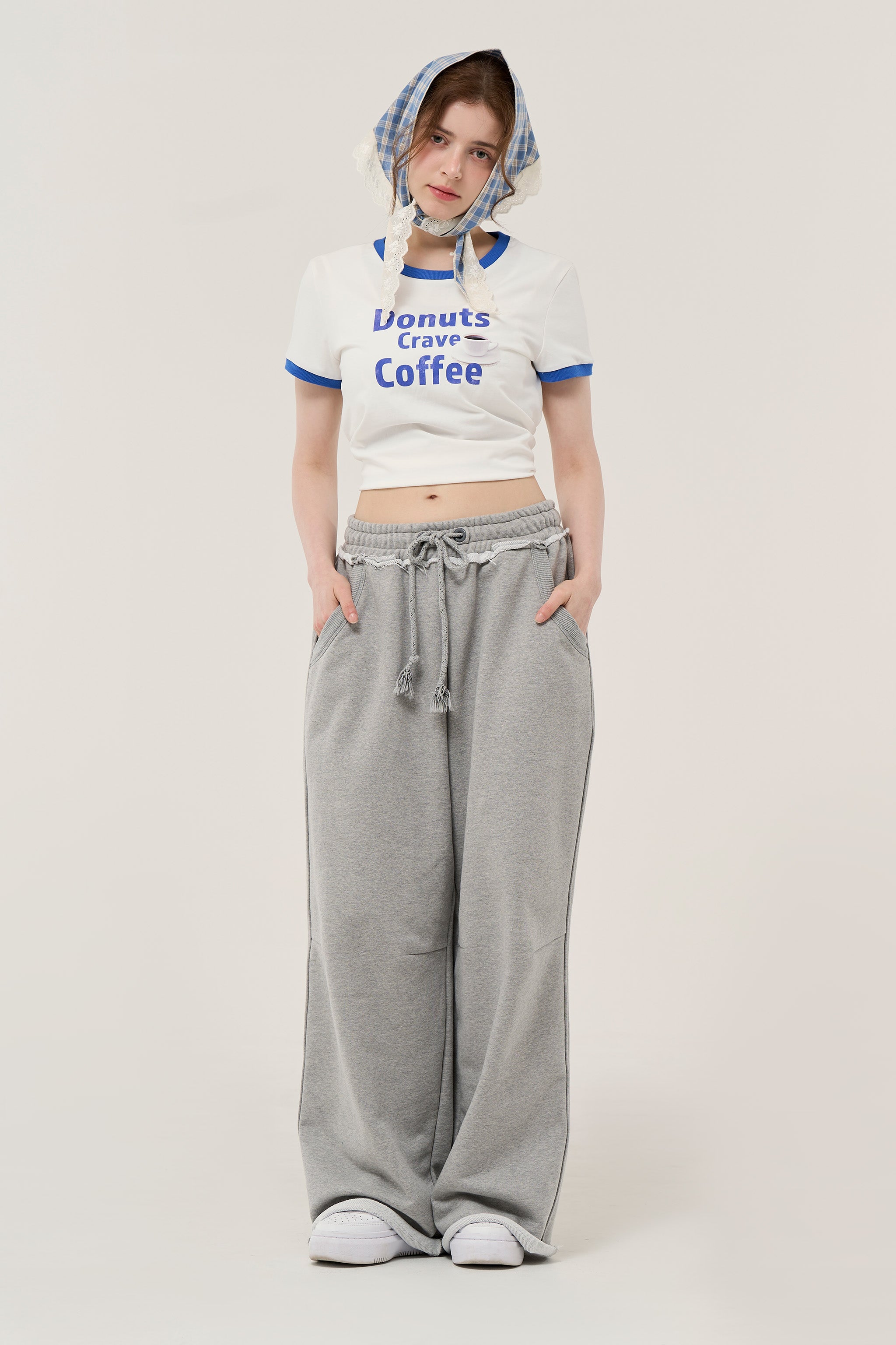 [40%] 루이나 컷-오프 롱팬츠 그레이