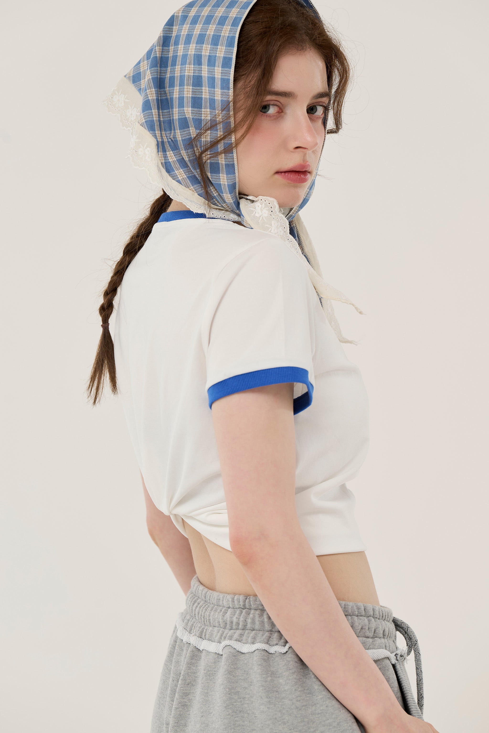 [40%] 루이나 컷-오프 롱팬츠 그레이