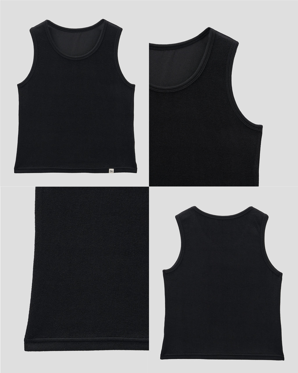 Sustainable Warm Tension Sleeveless Top Black