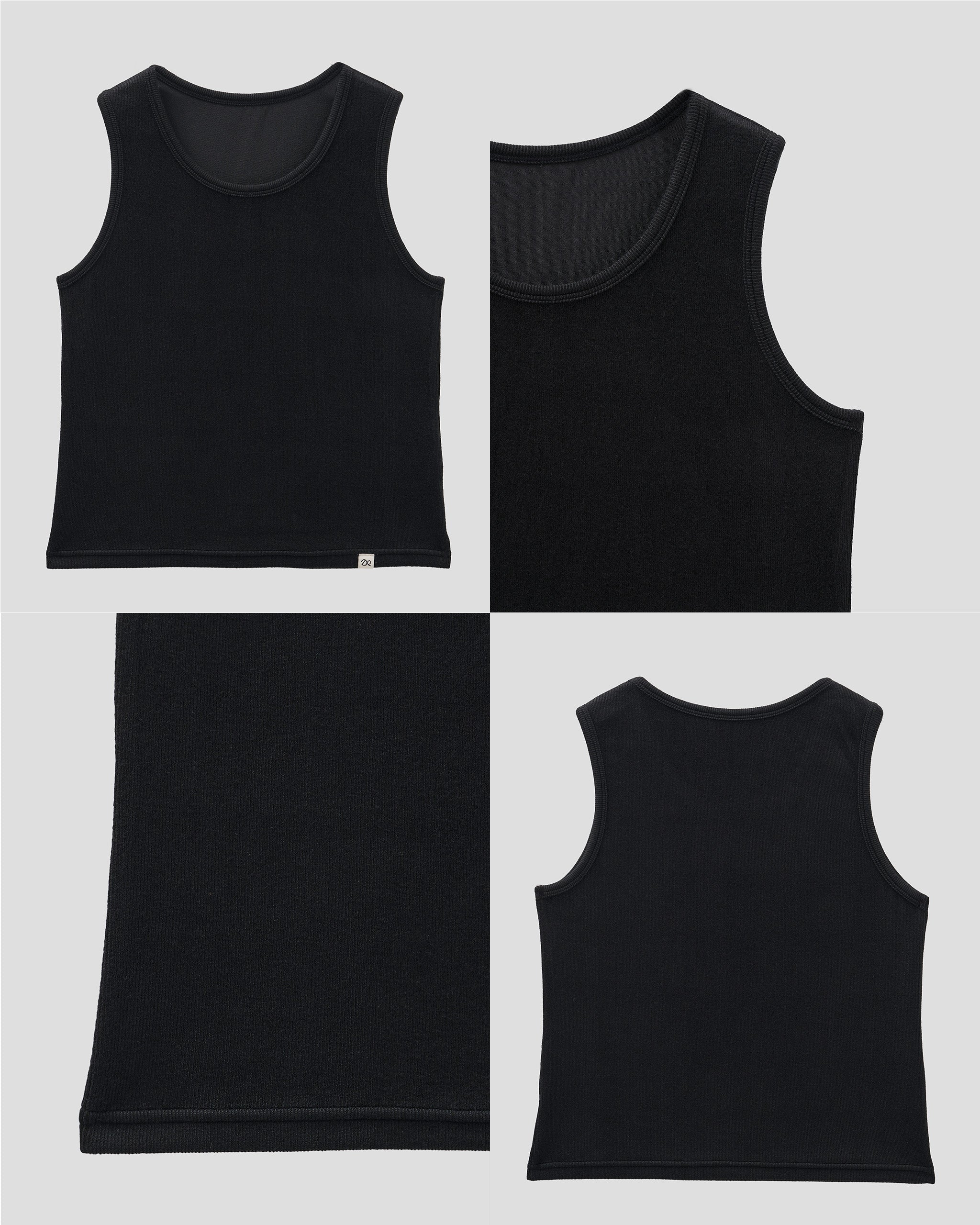 Sustainable Warm Tension Sleeveless Top Black