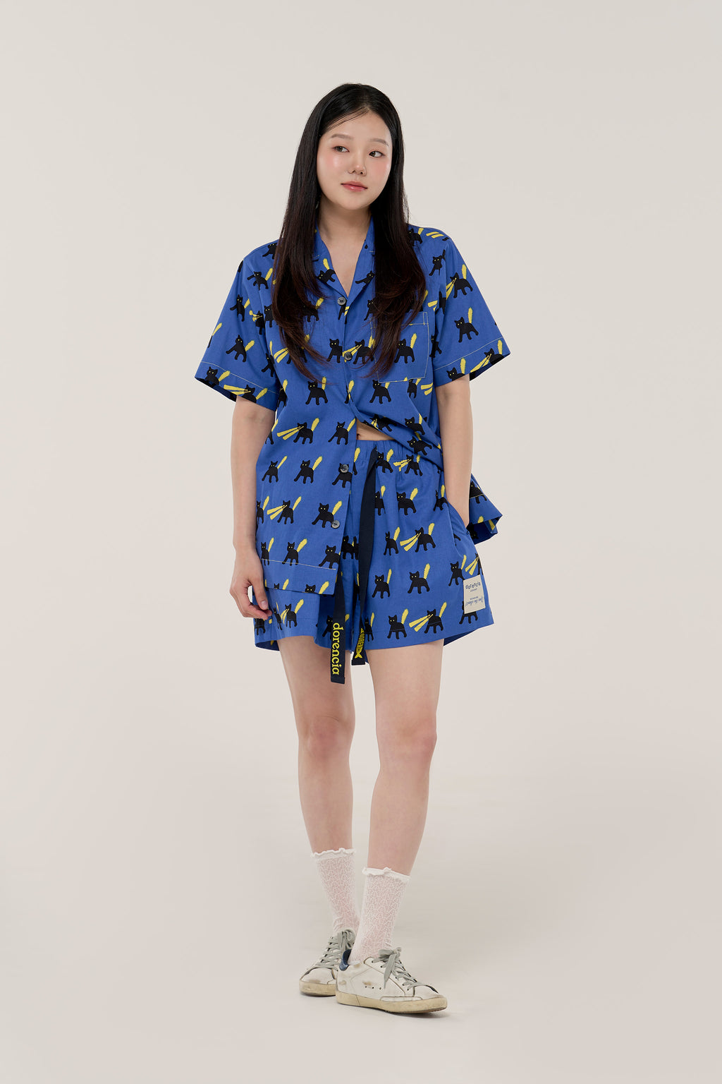 네온캣 잠옷 Neon Cat Pajama Set-up (W)