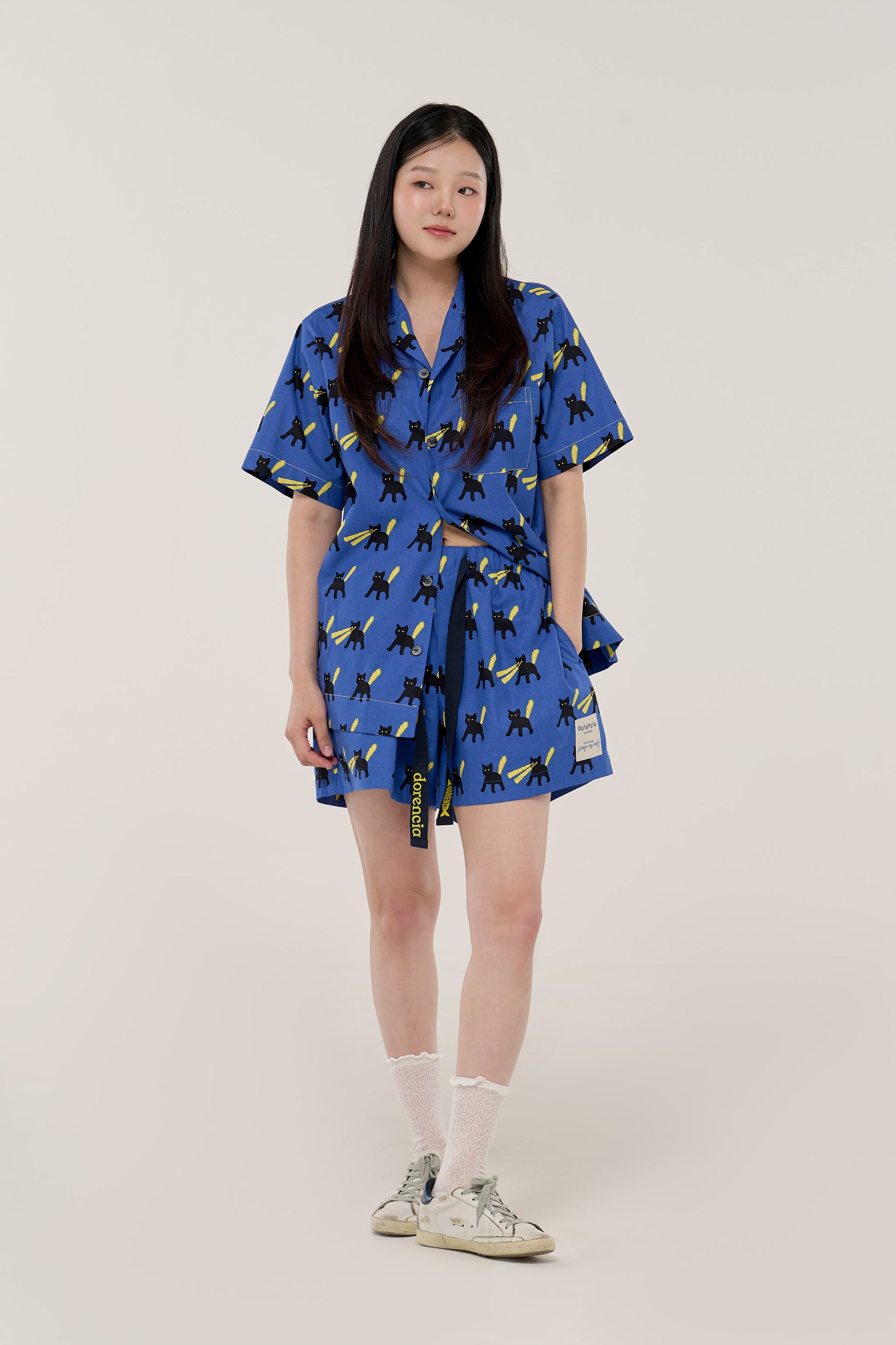 네온캣 잠옷 Neon Cat Pajama Set-up (W)