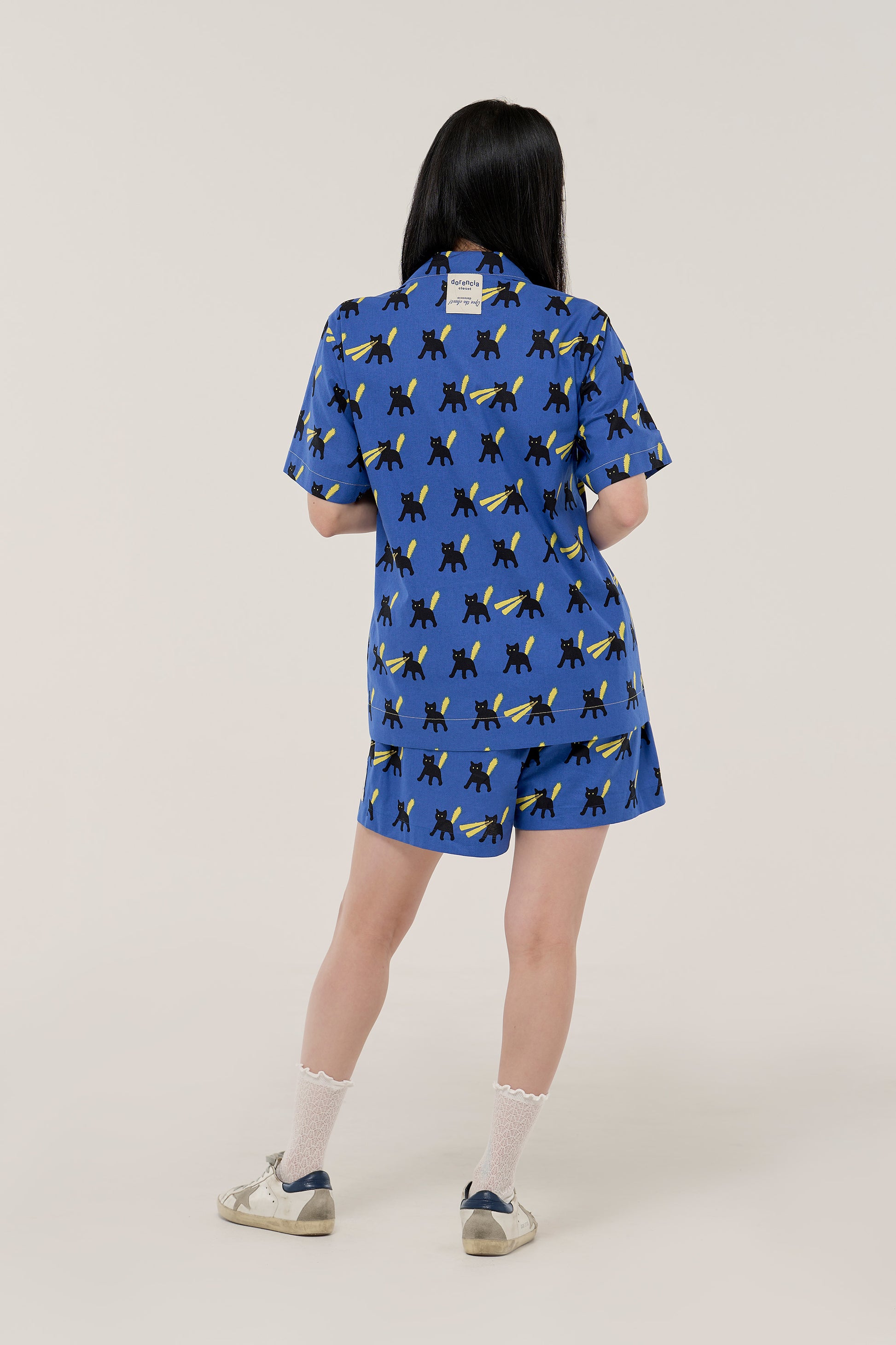 네온캣 잠옷 Neon Cat Pajama Set-up (W)